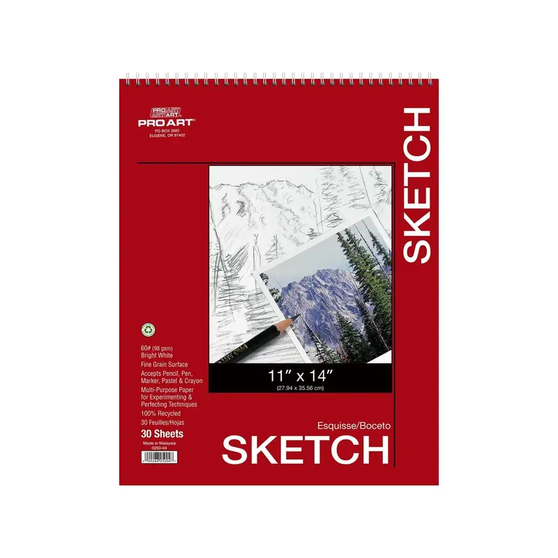 Pro Art Sketch Pad - 11 x 14 in. 65 lb. 30 Sheet