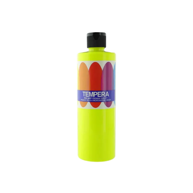 **16 Oz Flur Yellow Tempera