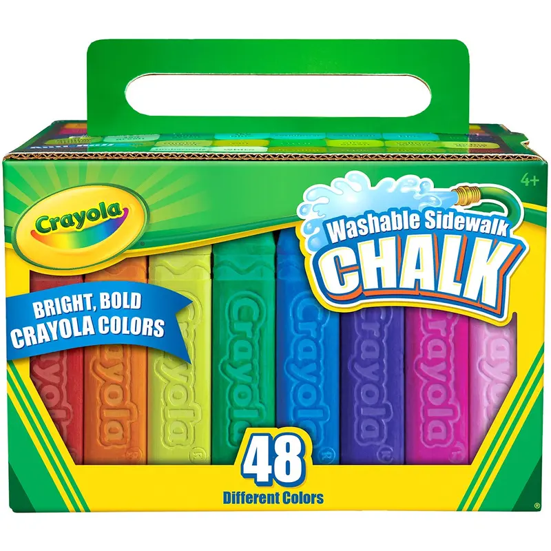 Crayola 48ct Washable Sidewalk Chalk - Bold Colors