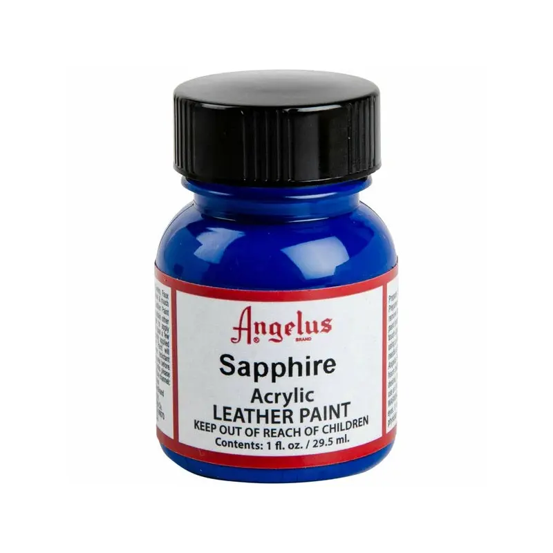 1 OZ SAPPHIRE LEATHER PAINT BY ANGELUS
