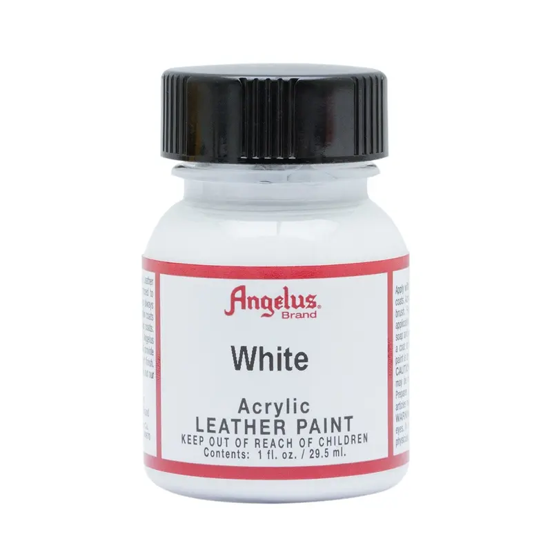 1 OZ WHITE LEATHER PAINT BY ANGELUS