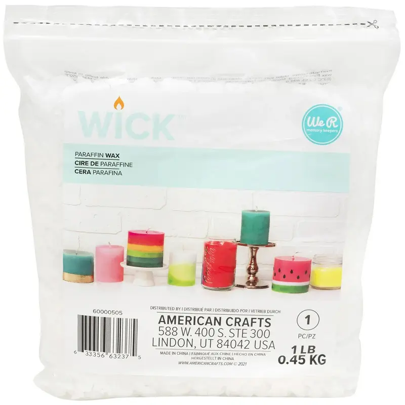 WICK PARAFFIN WAX 1 LB