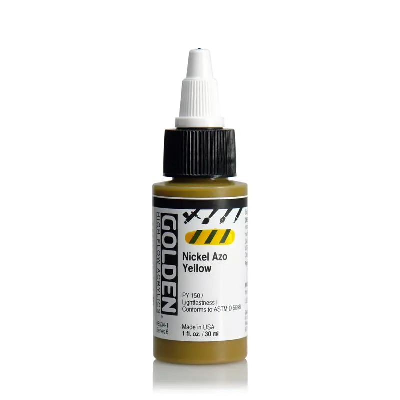 HIGH FLOW ACRYLIC PAINT NICKEL AZO YELLOW OW 1O
