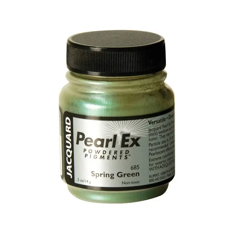 PIGMENT SPRING GREEN PEARL-EX .5OZ JACQUARD