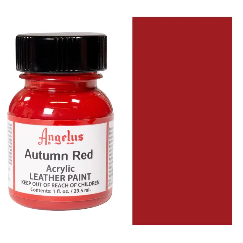 1 OZ AUTUMN RED LEATHER PAINT BY ANGELUS