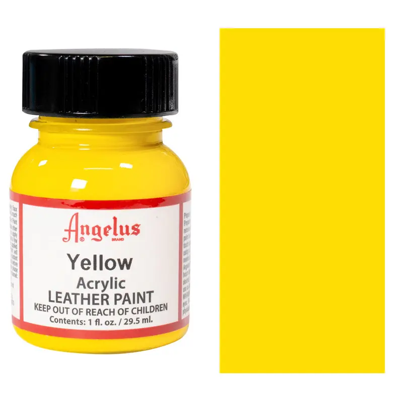 1 OZ YELLOW LEATHER PAINT BY ANGELUS