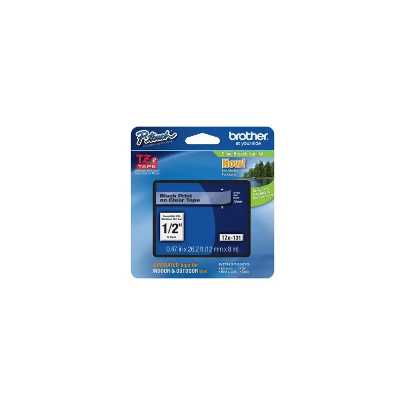 1/2" BLK/CLR TAPE CARTRIDGE