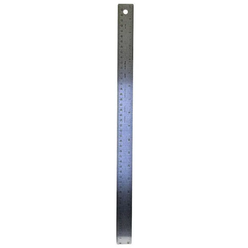 18" CORKBACK STAIN STEEL RULER