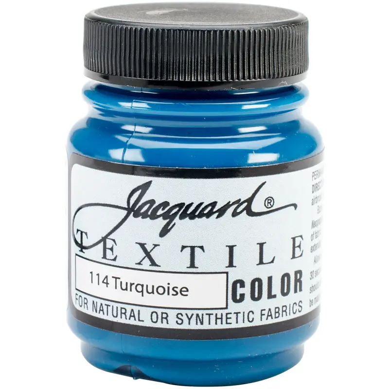 TURQUOISE 114 FABRIC PAINT 2.25 OZ JAQUARD TEXTILE