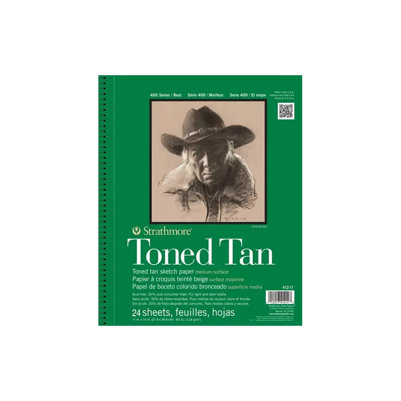 SKETCH PAD TONED TAN 11X14