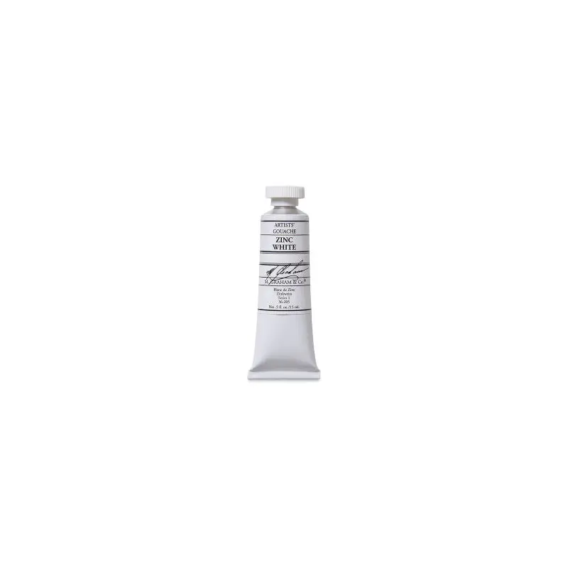 ZINC WHITE GOUACHE 15ML M GRAHAM