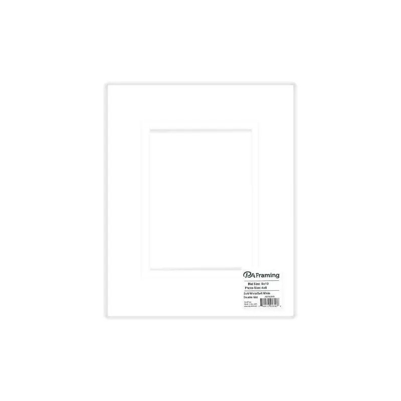 **8X10 White Mat W/White Core