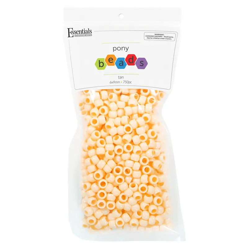 **Neutral Tan Pony Beads