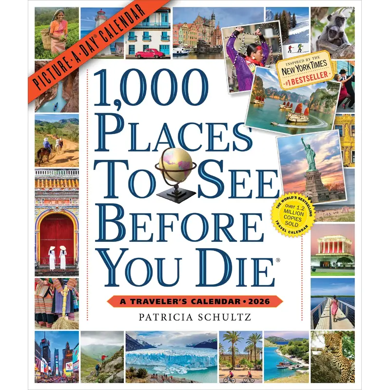 1,000 PLACES TO SEE BEFORE YOU DIE PICTURE-A-DAY WALL CALENDAR 2026