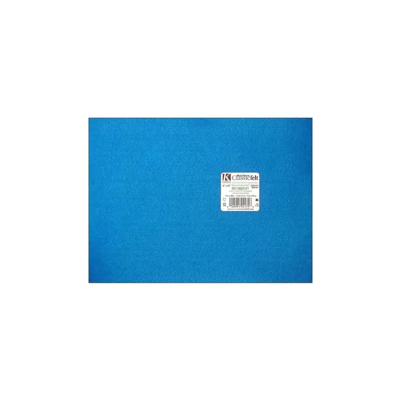 FELT NEON BLUE 9X12 SHEET