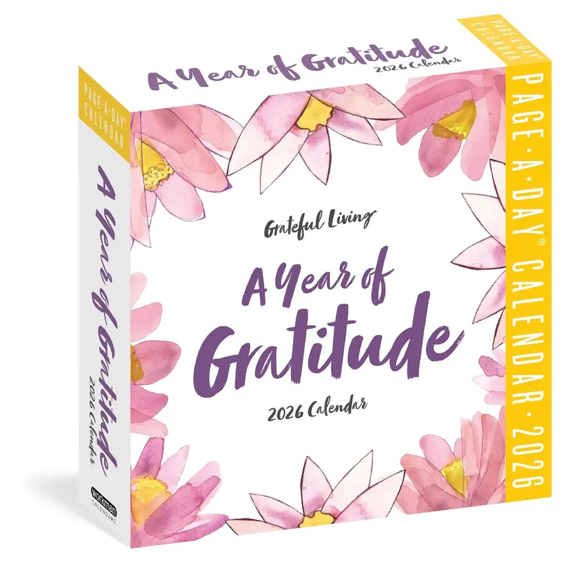 YEAR OF GRATITUDE PAGE-A-DAY CALENDAR 2026