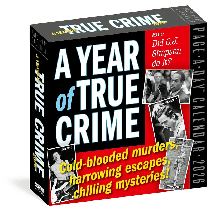 YEAR OF TRUE CRIME PAGE-A-DAY CALENDAR 2026