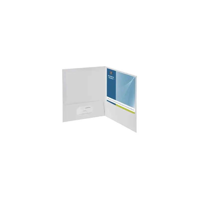 WHITE LAMINATED FOLDER (BOX OF 25)