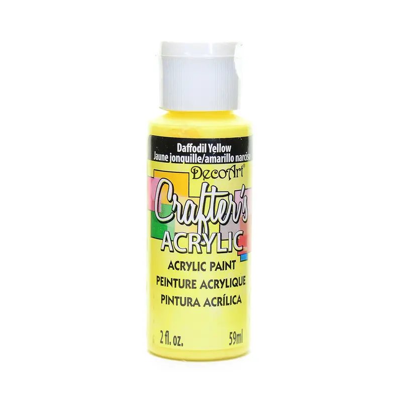 2OZ DAFFODIL YELLOW OW CRAFTER ACRYLIC PAINT