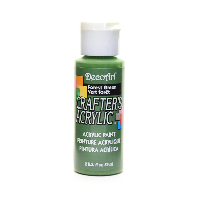 2OZ FOREST GREEN CRAFTER ACRYLIC PAINT