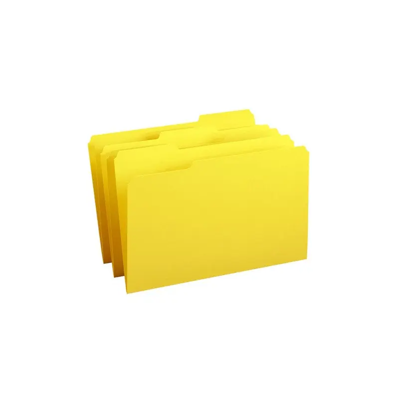 YELLOW LEGAL FILE FOLDERS (BOX)