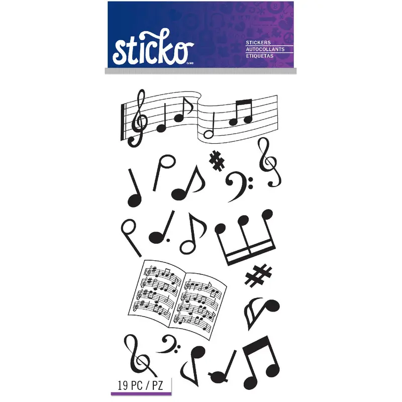 **MUSIC NOTE STICKERS