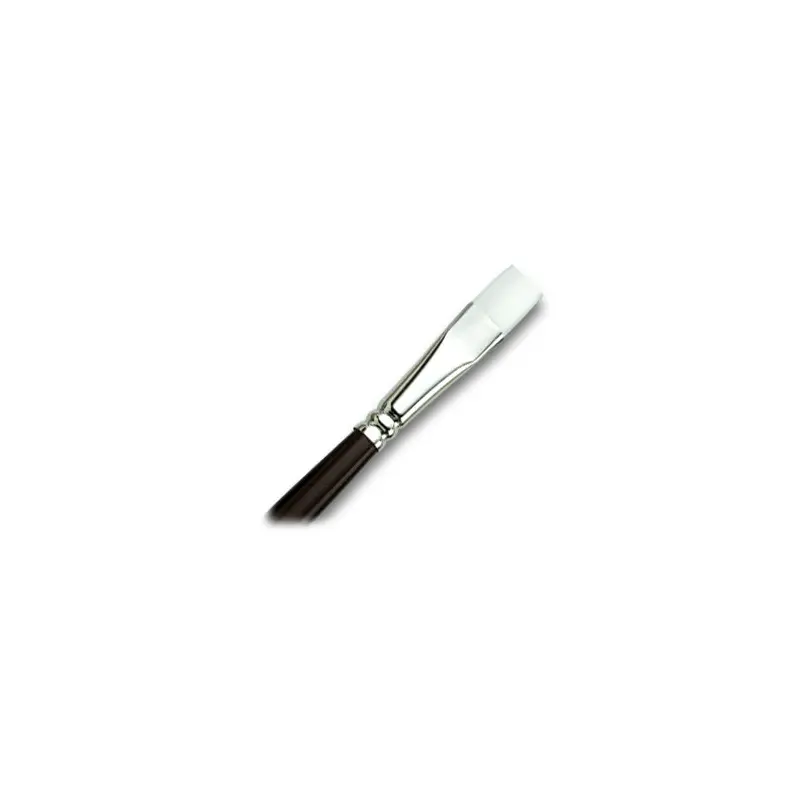 WHITE TAKLON FLAT PAINT BRUSH