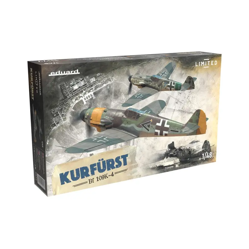 1/48 KURFUST BF 109K-4 PLASTIC MODEL KIT BY EDUARD
