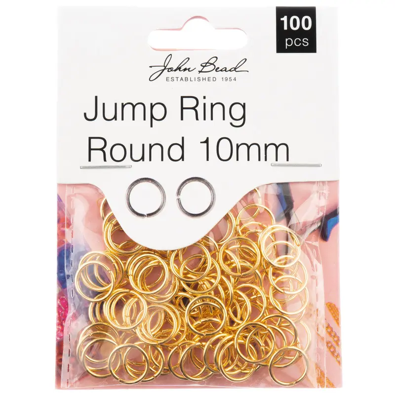 10MM GOLD JUMP RING ROUND