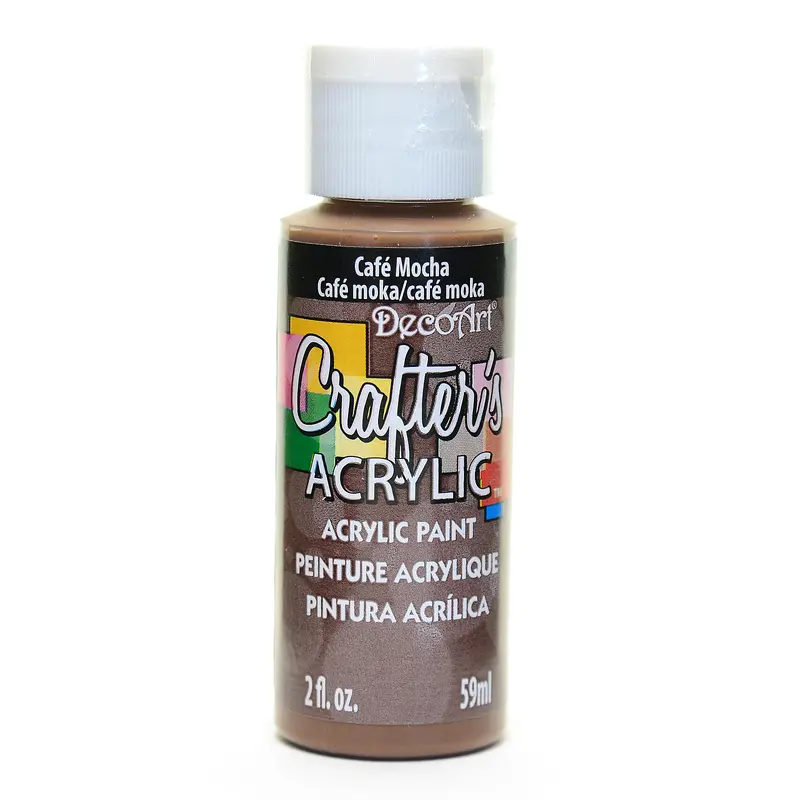2OZ CAFE MOCHA CRAFTER ACRYLIC PAINT