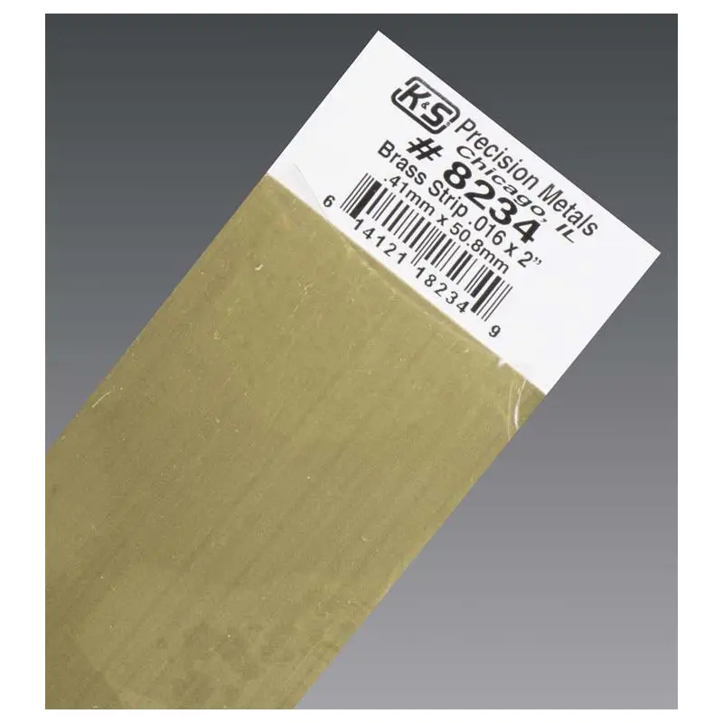 #8234 BRASS STRIPS .016X2"