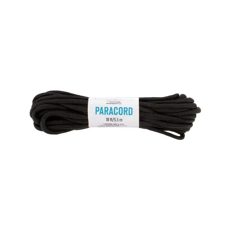 18Ft Black Paracord