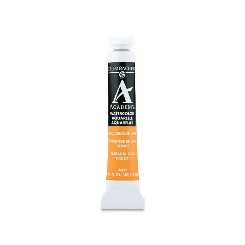 CADMIUM ORANGE 7.5ML GRA025 ACADEMY WATERCOLOR