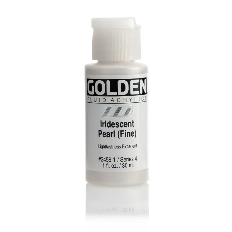 FLUID ACRYLIC PAINT IRIDESCENT PEARL 1OZ