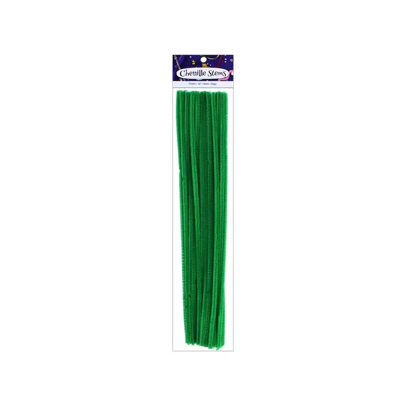 CHEN GREEN CHENILLE STEMS PIPE CLEANER