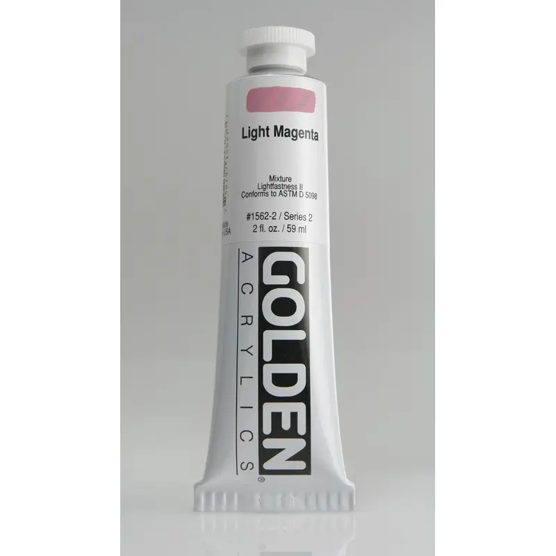 GOLDEN HEAVY BODY ACRYLIC LT.MAGENTA 2 OZ