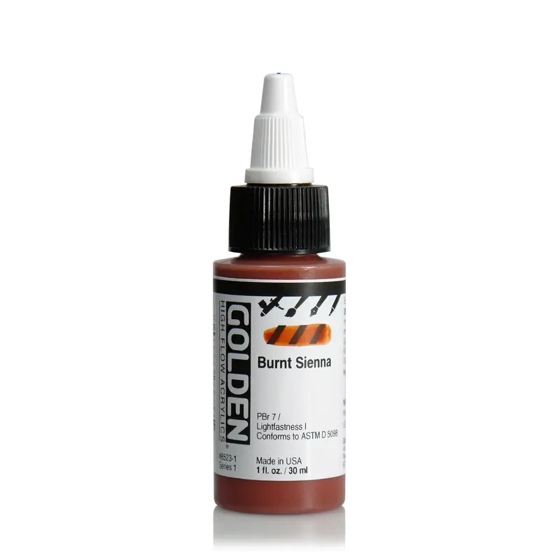 GOLDEN HIGH FLOW BURNT SIENNA 1OZ