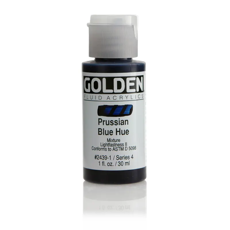 FLUID ACRYLIC PAINT PRSS BLUE HU 1OZ