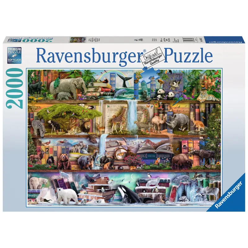WILD KINGDOM SHELVES 2000 PIECE JIGSAW PUZZLE - RAVENSBURGER