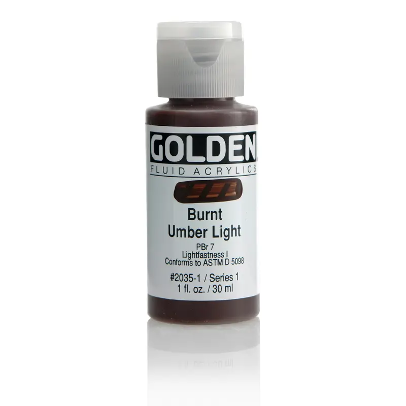 FLUID ACRYLIC PAINT BURNT UMBER LT 1OZ