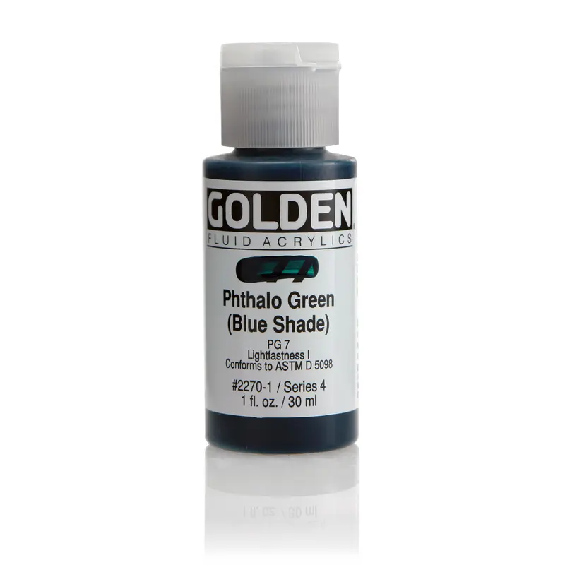 FLUID ACRYLIC PAINT PHTH GREEN(BS) 1OZ