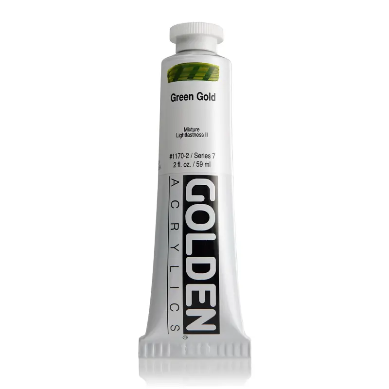 HB ACRYLIC PAINT GREEN GOLD 2OZ
