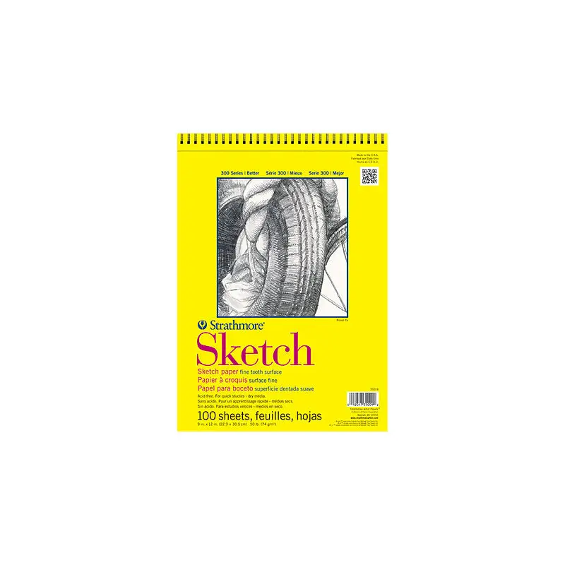 SKETCH 3.5X5 SKETCH SPIRAL ART PAD - 100 SHEETS