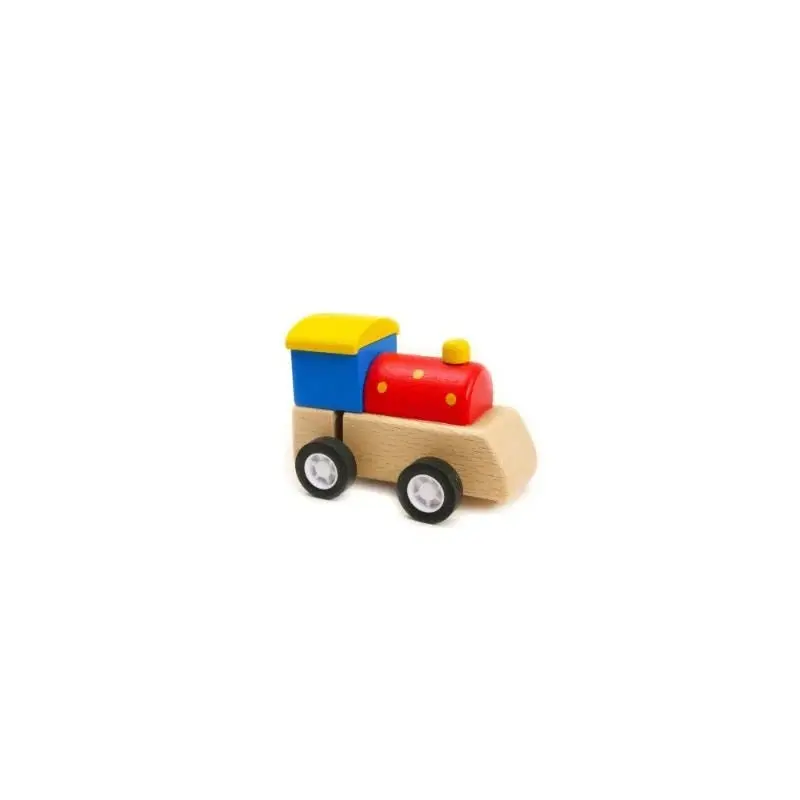 WOODEN WIND UP TRAIN