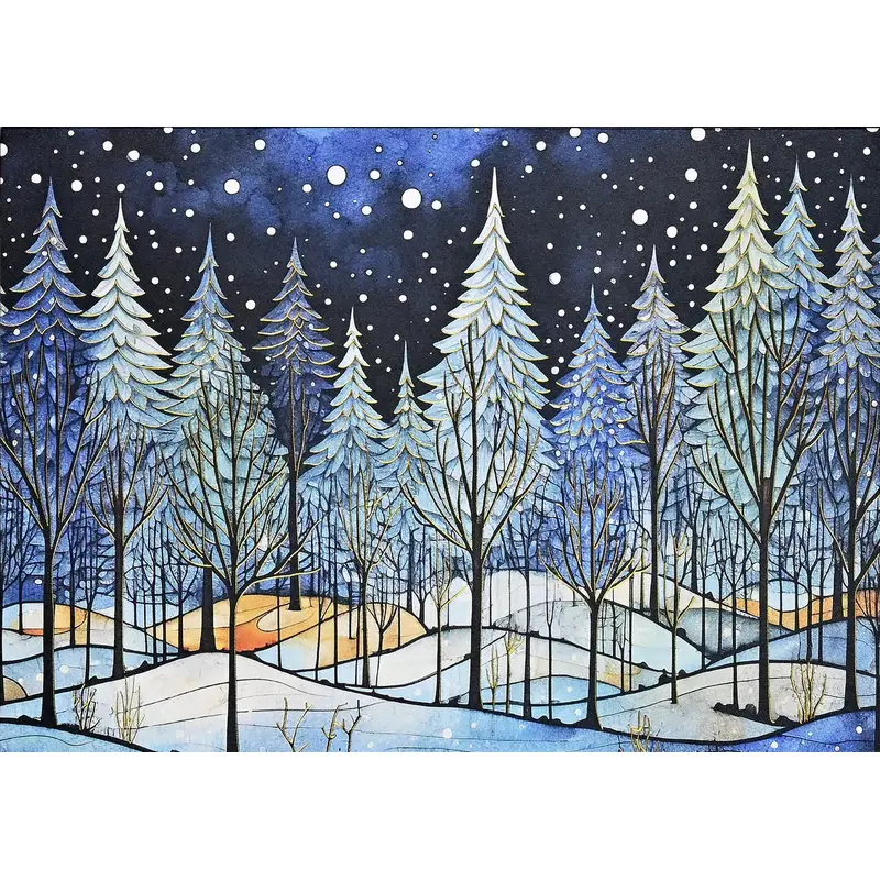 WINTER NIGHTFALL HOLIDAY CARDS