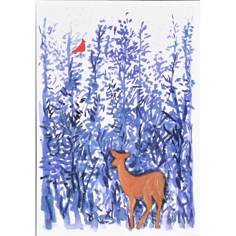 WINTER WOODCUT HOLIDAY CARDS