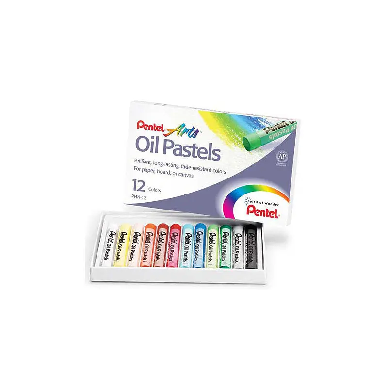 PENTEL ARTS OIL PASTELS, 16 COLOR SET