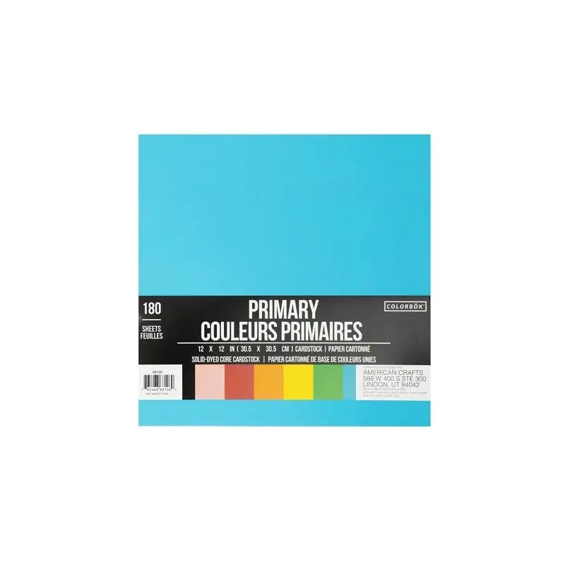 12X12 PRIMARY PAPER 180/PACK
