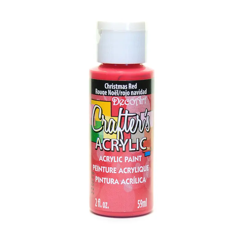 2OZ CHRISTMAS RED CRAFTER ACRYLIC PAINT