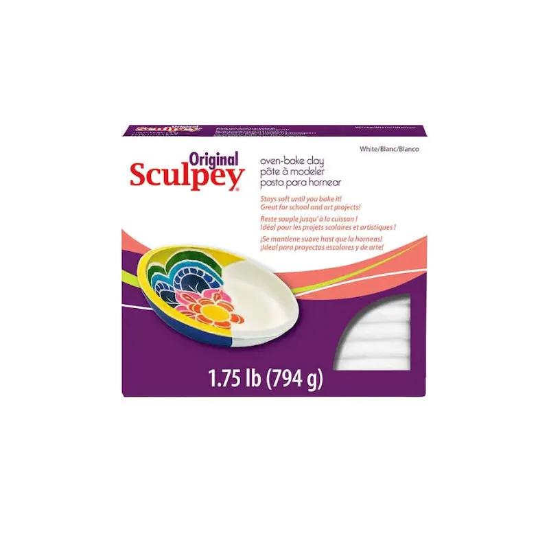 CLAY SCULPEY WHITE 1.75LB